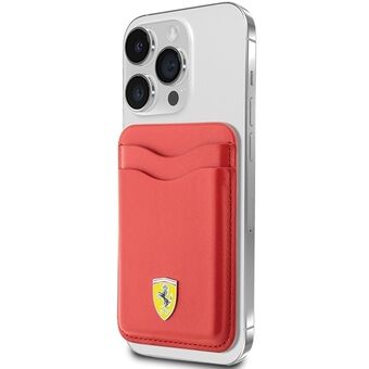 Ferrari Wallet Card Slot FEWCMRSIR rood/rood MagSafe Leather 2023 Collection