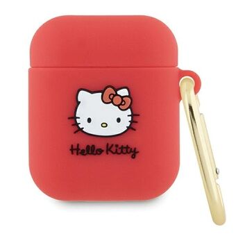Hallo Kitty HKAP23DKHSF Airpods Pro 2 hoesje fuchsia/fuschia Siliconen 3D Kitty Hoofd