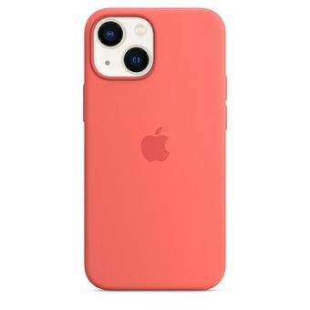 Hoesje Apple MM1V3ZM / A iPhone 13 Mini 5.4" MagSafe roze pomelo / pomelo roze siliconen hoesje