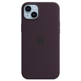 Hoesje Apple MPT93ZM/A iPhone 14 Plus 6,7" MagSafe zwart paars/vlierbessen siliconen hoesje