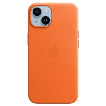 Apple MPP83ZM/A iPhone 14 6,1" oranje/oranje leren hoesje MagSafe