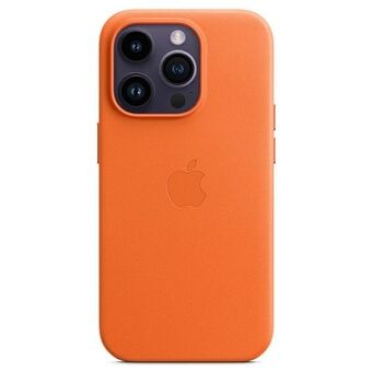 Apple MPPR3ZM/A iPhone 14 Pro Max 6,7" oranje/oranje leren hoesje MagSafe