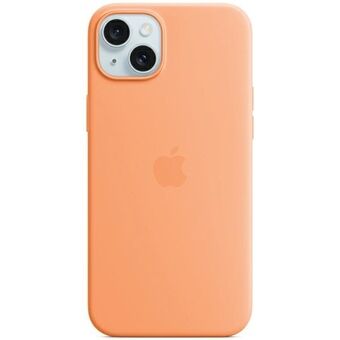 Etui Apple MT0W3ZM/A iPhone 15 6.1" MagSafe pomarańczowy/oranje sorbet Silicone Case