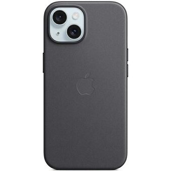 Etui Apple MT393ZM/A iPhone 15 6.1" MagSafe zwart/zwart FineWoven hoesje.