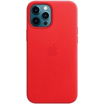 Etui Apple MHKJ3ZE/A voor iPhone 12 Pro Max 6,7 inch, rood Leren Hoesje met MagSafe