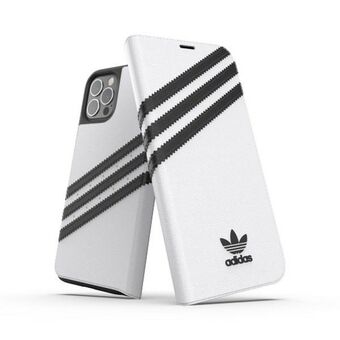 Adidas Of Booklet Hoesje PU iPhone 12/12 Pro 6,1" zwart wit 42248