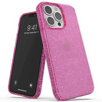 Adidas OR Beschermende iPhone 13 Pro / iPhone 13 Clear Case Glitter Roze