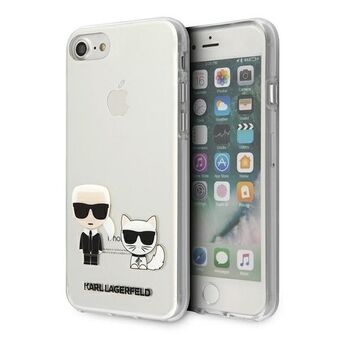 Karl Lagerfeld KLHCI8CKTR iPhone 7/8 / SE 2020 / SE 2022 hardcase Transparant Karl & Choupette