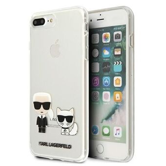 Karl Lagerfeld KLHCI8LCKTR iPhone 7/8 Plus hardcase Transparant Karl & Choupette