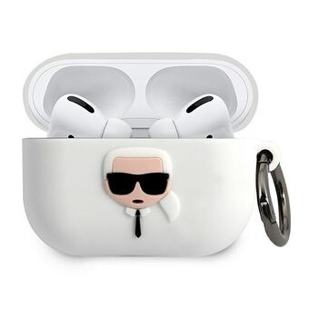 Karl Lagerfeld KLACAPSILGLWH AirPods Pro hoes wit/wit Silicone Iconic