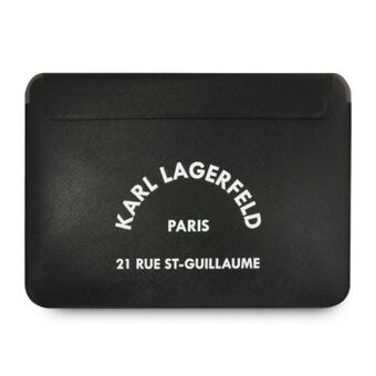Karl Lagerfeld Sleeve KLCS133RSGSFBK 13" zwart/zwart Saffiano RSG