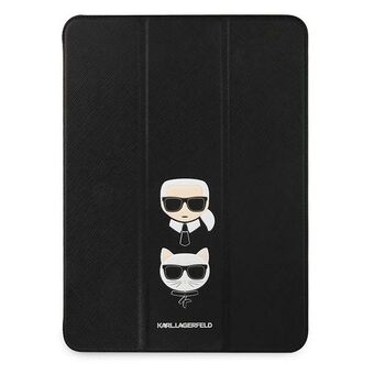 Karl Lagerfeld KLFC12OKCK iPad 12.9" Pro 2021 Boekomslag zwart/zwart Saffiano Karl & Choupette