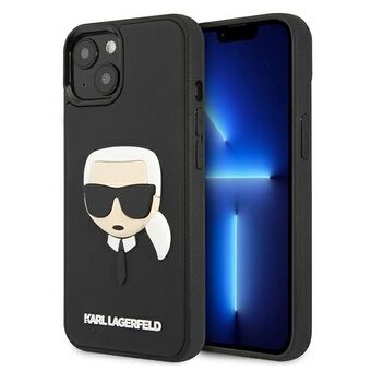 Karl Lagerfeld KLHCP13SKH3DBK iPhone 13 mini 5,4" zwart hardcase 3D Rubber Karl\'s Head