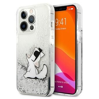 Karl Lagerfeld KLHCP13XGCFS iPhone 13 Pro Max 6,7" zilver/zilver hardcase Liquid Glitter Choupette Fun