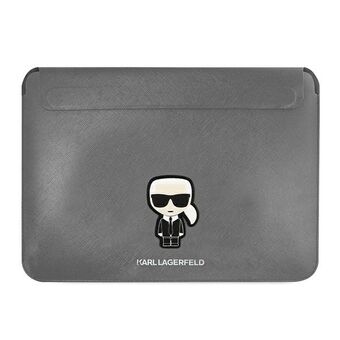 Karl Lagerfeld Sleeve KLCS16PISFG 16" zilver/zilver Saffiano Ikonik Karl