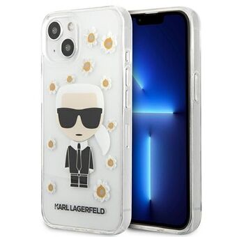 Karl Lagerfeld iPhone 13 Mini Helder / Transparant Bloem Iconisch Karl