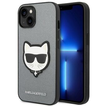 Karl Lagerfeld KLHCP14MSAPCHG iPhone 14 Plus 6.7" Hardcase Zilver/Zilver Saffiano Choupette Head