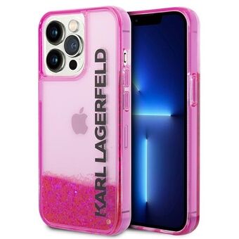 Karl Lagerfeld KLHCP14LLCKVF iPhone 14 Pro 6.1" roze/roze hardcase Liquid Glitter Elong