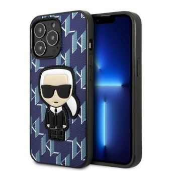 Karl Lagerfeld KLHCP13XPMNIKBL iPhone 13 Pro Max 6,7" hardcase blauw/blauw Monogram Ikonik Patch