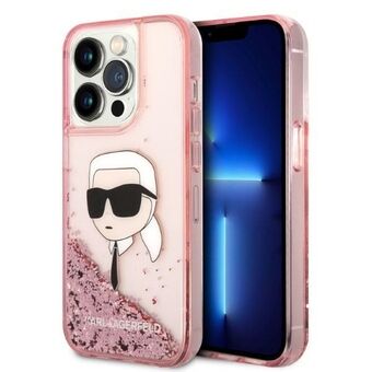 Karl Lagerfeld KLHCP14XLNKHCP iPhone 14 Pro Max 6,7" roze/roze hardcase Glitter Karl Head