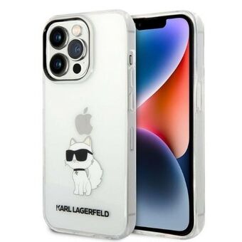 Karl Lagerfeld KLHCP14LHNCHTCT iPhone 14 Pro 6,1" transparante hardcase Ikonik Choupette