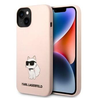 Karl Lagerfeld KLHCP14SSNCHBCP iPhone 14 6.1" hardcase roze/roze Silicone Choupette