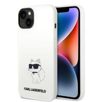 Karl Lagerfeld KLHMP14SSNCHBCH iPhone 14 6.1" hardcase wit/wit Silicone Choupette MagSafe