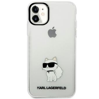 Karl Lagerfeld KLHCN61HNCHTCT iPhone 11 / Xr 6.1" transparante hardcase Ikonik Choupette