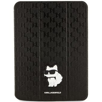 Karl Lagerfeld KLFC11SAKHPCK iPad 10,9" Folio Magneet Allover Cover zwart/zwart Saffiano Monogram Choupette