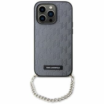 Karl Lagerfeld KLHCP14SSACKLHPG iPhone 14 6,1" zilver/zilver hardcase Saffiano-monogramketting