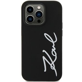 Karl Lagerfeld KLHCN61SKSVGK iPhone 11 / Xr 6.1" zwart/zwart hardcase Silicone Signature