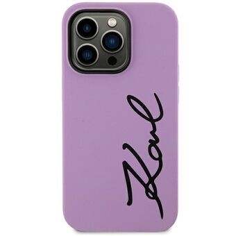 Karl Lagerfeld KLHCN61SKSVGU iPhone 11 / Xr 6.1" paars/paars hardcase siliconen handtekening