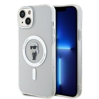 Karl Lagerfeld KLHMP15MHFCKNOT iPhone 15 Plus / 14 Plus 6.7" doorzichtige hardcase IML Ikonik MagSafe.