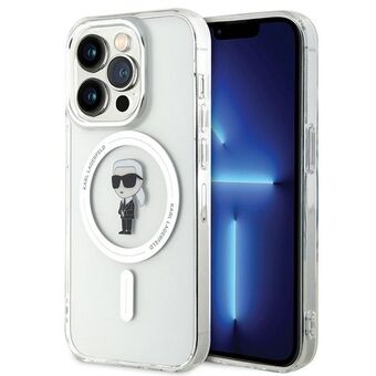 Karl Lagerfeld KLHMP15LHFCKNOT iPhone 15 Pro 6.1" doorzichtige hardcase IML Ikonik MagSafe