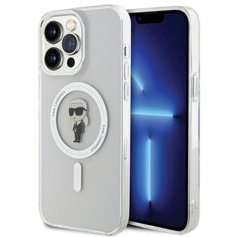 Karl Lagerfeld KLHMP15XHFCKNOT iPhone 15 Pro Max 6.7" doorzichtige hardcase IML Ikonik MagSafe