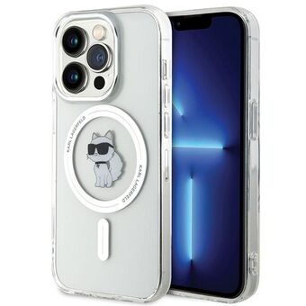 Karl Lagerfeld KLHMP15LHFCCNOT iPhone 15 Pro 6.1" transparante hardcase IML Choupette MagSafe