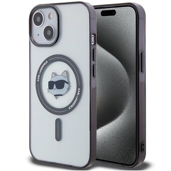 Karl Lagerfeld KLHMP15MHCHNOTK iPhone 15 Plus / 14 Plus 6.7" doorzichtige hardcase IML Choupette\'s hoofd MagSafe