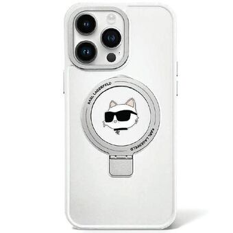 Karl Lagerfeld KLHMP15LHMRSCHH iPhone 15 Pro 6.1" witte hardcase Ring Stand Choupette Hoofd MagSafe