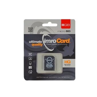 MicroSD-geheugenkaart 8GB Imro + adp