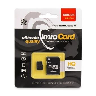 MicroSD-geheugenkaart 128GB Imro+adp 10C