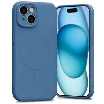 Mercury MagSafe Semi-Silicone iPhone 15 / 14 / 13 6,1" niebieski / blauw
