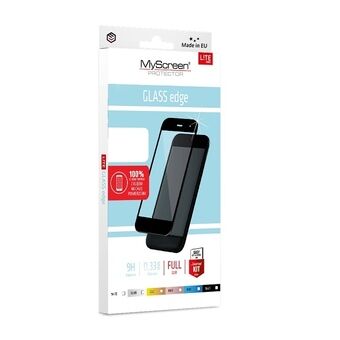 MSP Diamond Glass Lite Edge FG iPhone 6/6s zwart/zwart volledig gelijmd