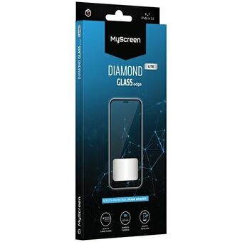MS Diamond Glass Edge Lite FG Sam A715 A71/M51 zwart/zwart Volledige lijm