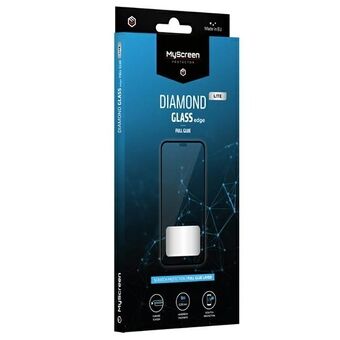 MS Diamond Glass Small Edge Oppo A16 / A16s A16K Volledig zelfklevend Zwart