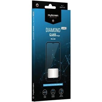 MS Diamond Glass Edge Lite FG iPhone 15 Plus 6.7" zwart/zwart Volledige lijm