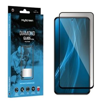 MS Diamond Glass Edge FG Realme C68 4G/ 5G/V50s zwart/zwart Volledige lijm
