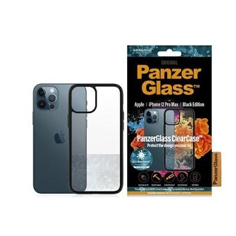 PanzerGlass ClearCase iPhone 12 Pro Max 6.7" Antibacterieel zwart/zwart