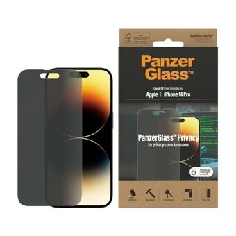 PanzerGlass Classic Fit iPhone 14 Pro 6,1" Privacyscherm bescherming Antibacterieel P2768