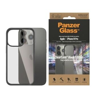PanzerGlass ClearCase iPhone 14 Pro 6.1" Antibacterieel zwart/zwart 0406
