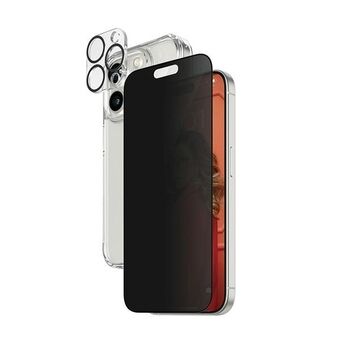 PanzerGlass Privacy Bundle 3in1 iPhone 15 Pro Max 6.7" D3O-hardcase + Schermbeveiliging UWF+ Lens 1137+1175+P2812.